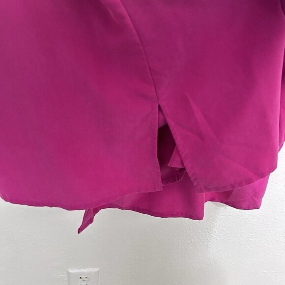 Catherines Women’s Plus Size 3X 26/28W Pink Modal Blend Camp Blouse Shirt Top - Picture 6 of 10